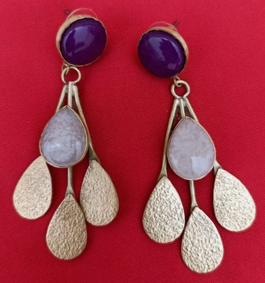 Earrings - Lavender Luxe Drops