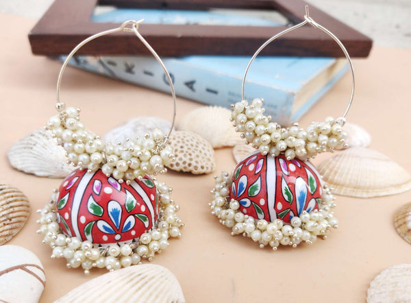 Ohrringe - Enamelled Jhumki