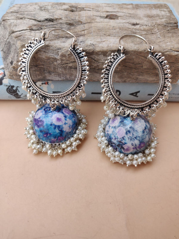 Ohrringe - Enamelled Jhumki