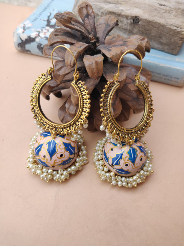 Ohrringe - Enamelled Jhumki