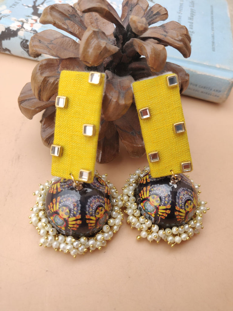 Ohrringe - Enamelled Jhumki