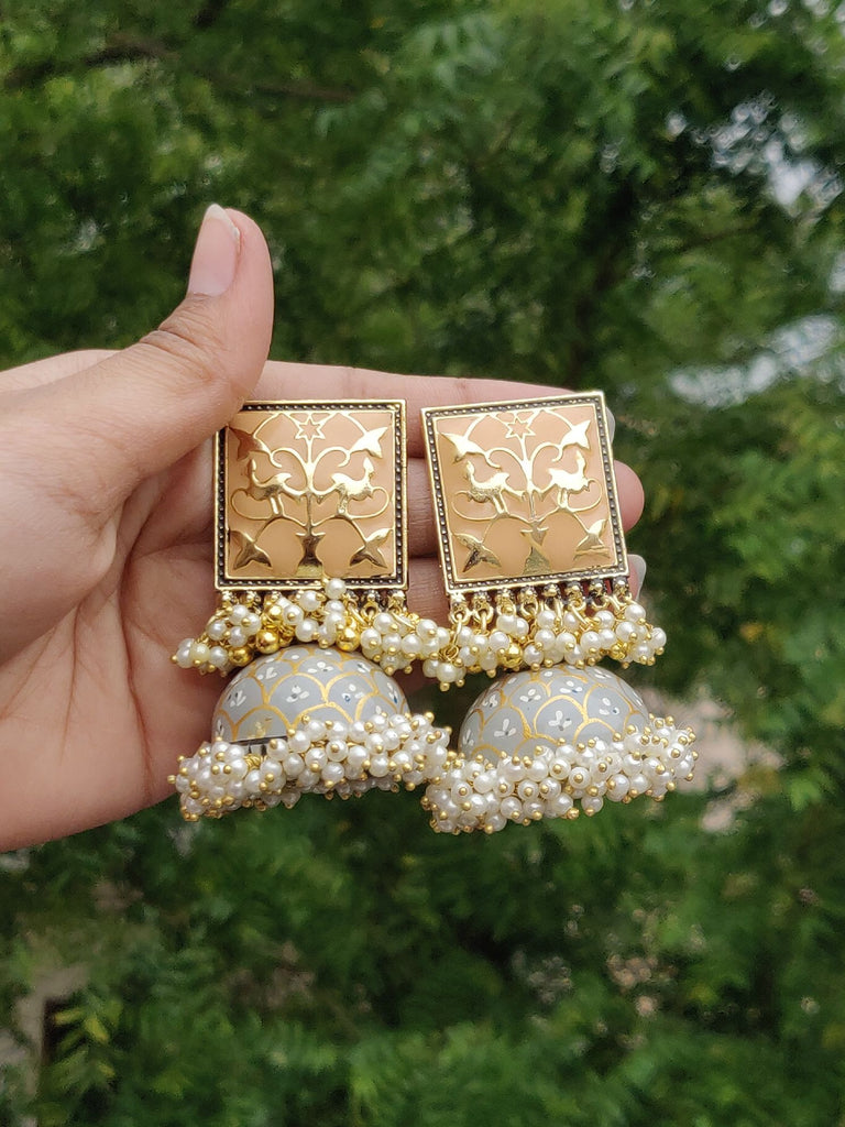 Ohrringe - Enamelled Jhumki