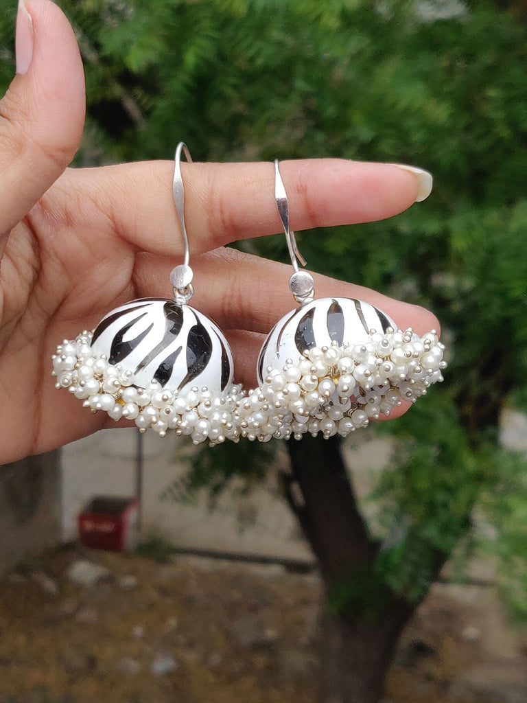 Ohrringe - Enamelled Jhumki
