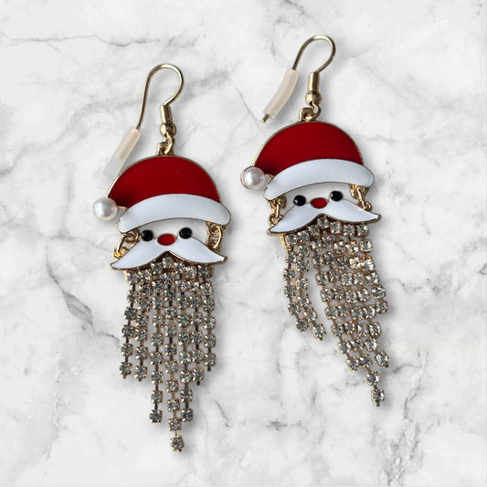 Earrings - Bearded Santa