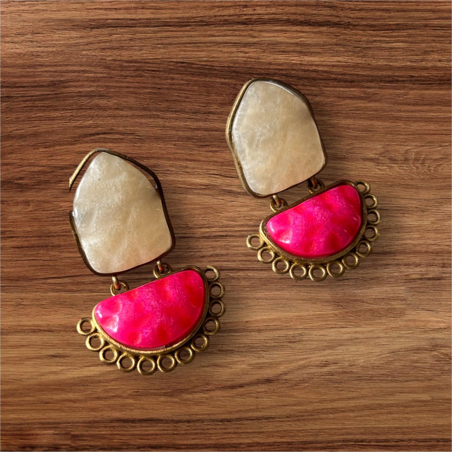 Earrings - Half-Moon Shell Drop