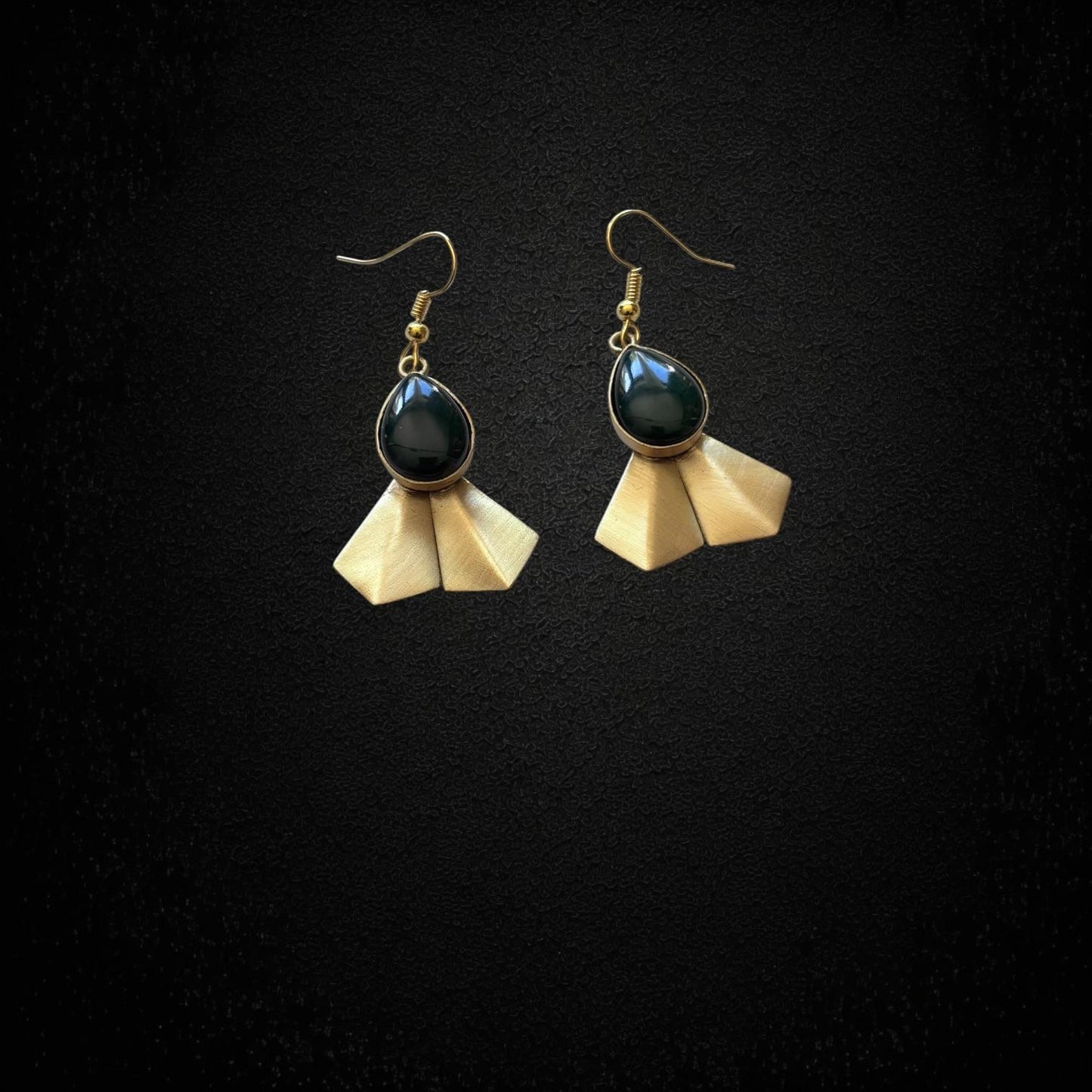 Earrings - Verdant Fan Drop
