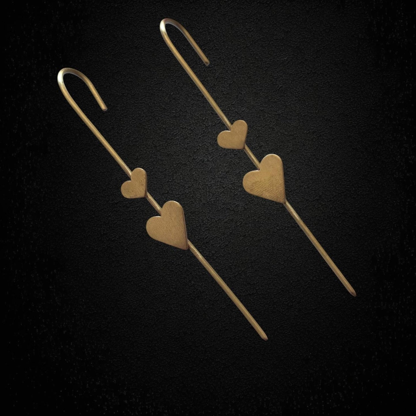 Earrings - Whispering Heart Duo Drops