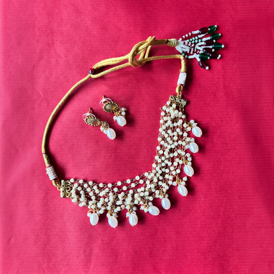 Necklace Set - Moonlit Pearl Choker