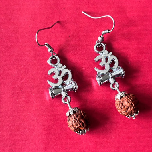 Earrings - Om Damru Drops