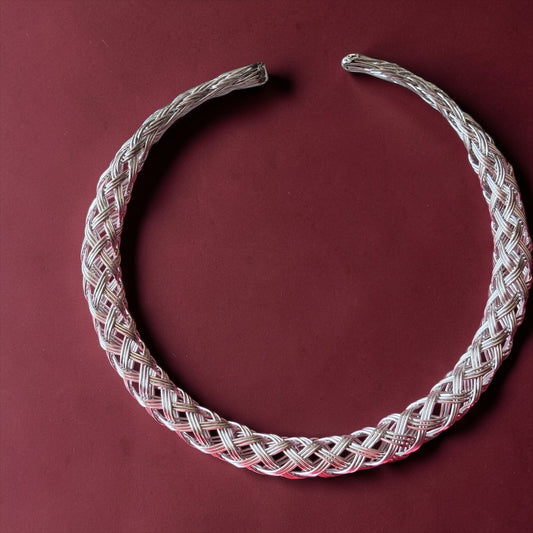 Collier - Braided silver Gleam