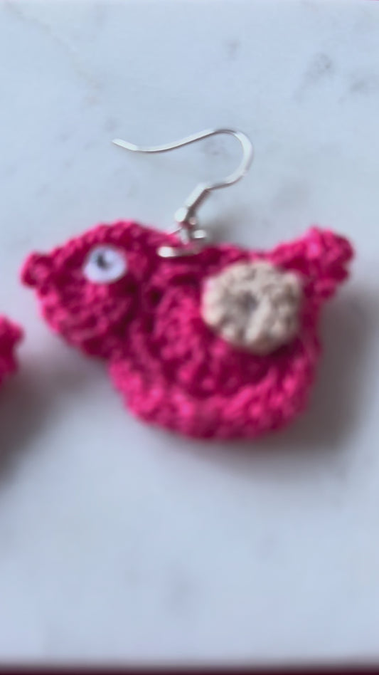 Crochet - Little Birdie Earrings
