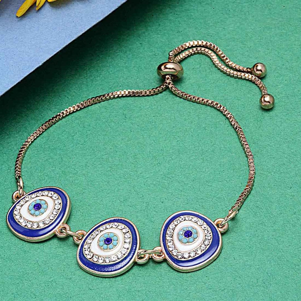 3-Blue-Eye-Armbänder