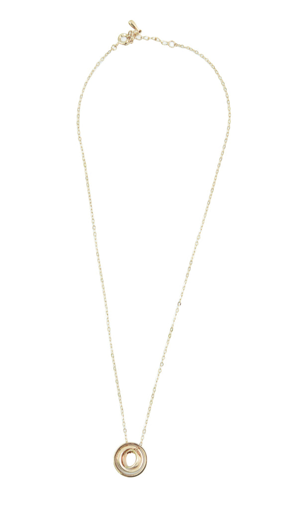 Kette - Konzentrische Goldene Ringe