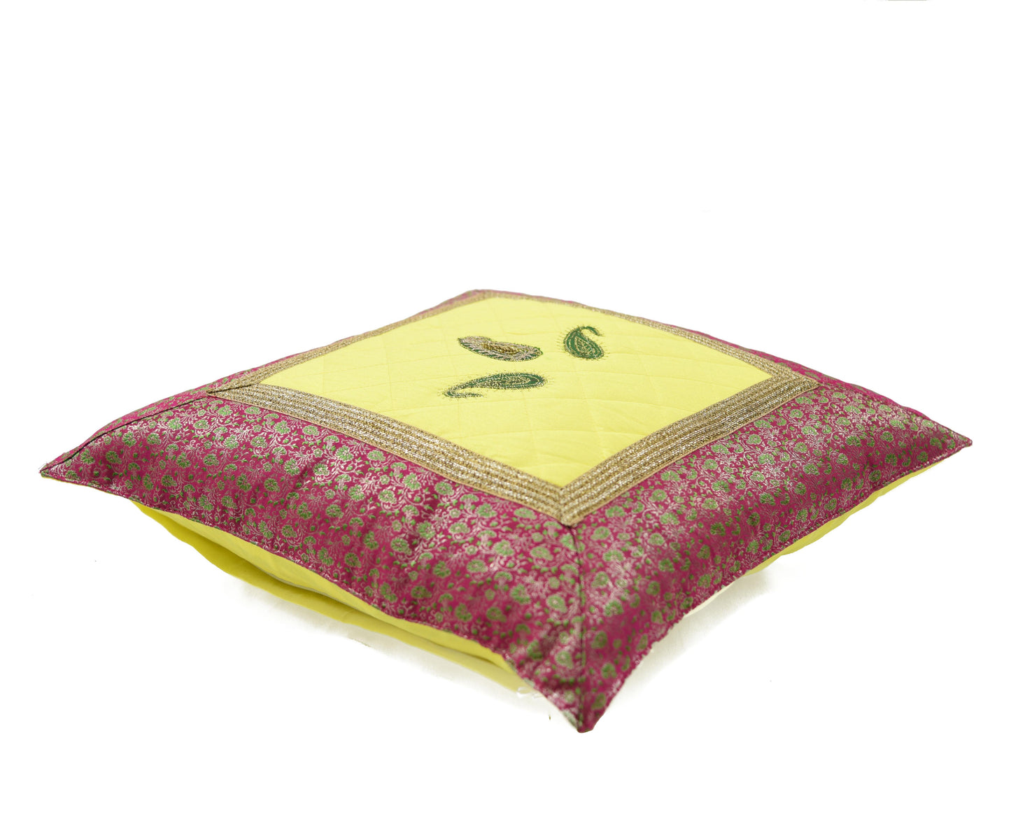 Jacquard Kissenhülle mit Paisley Motiv Handfertige
