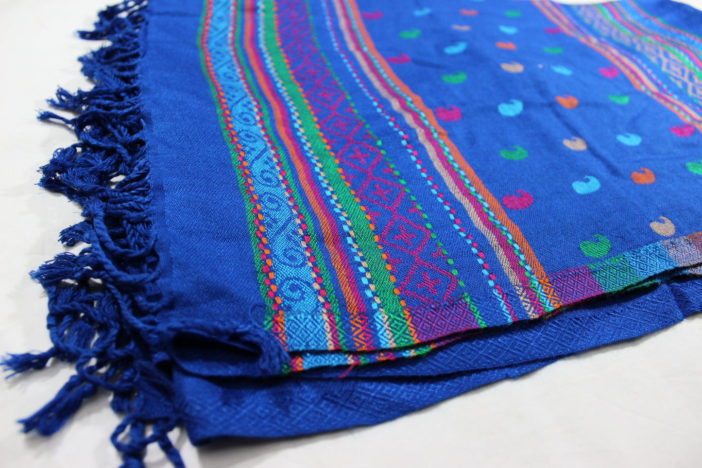 Schal - Selbst blaue Textur mit schönem Rand