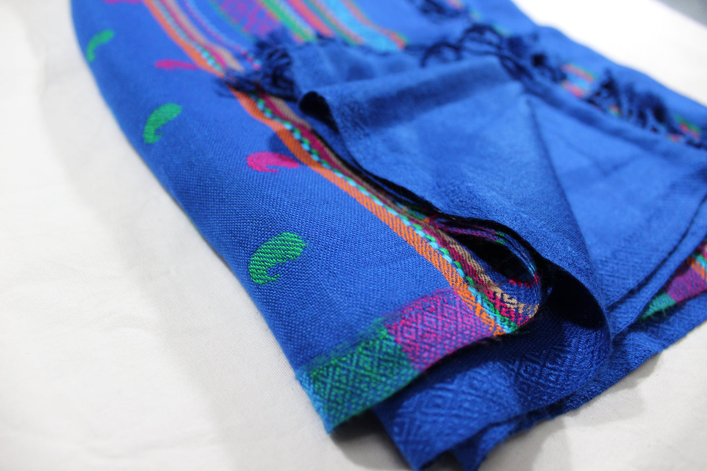 Schal - Selbst blaue Textur mit schönem Rand