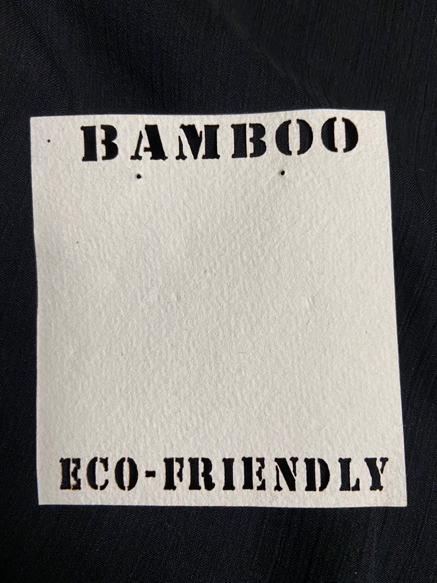 Bamboo dangler square earrings